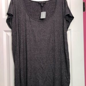 Forever 21+: Charcoal Knit Top